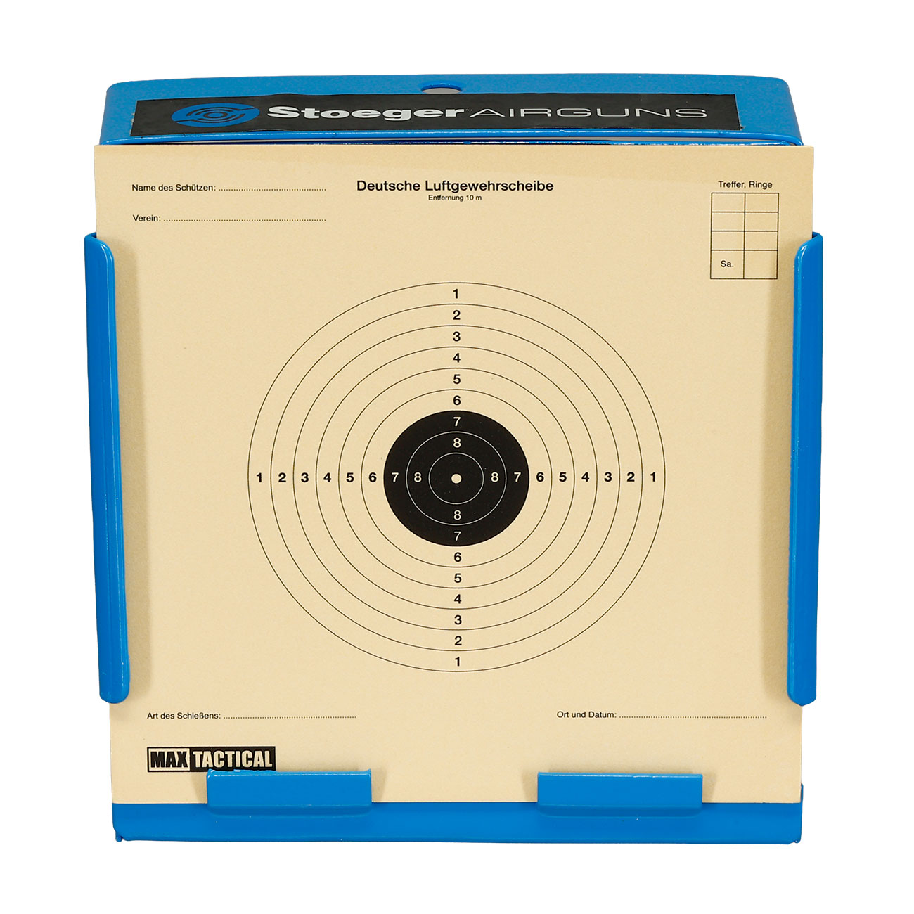 Stoeger Kugelfangkasten 14 x 14 cm aus Stahl f�r Luftpistolen / Luftgewehre blau Bild 6