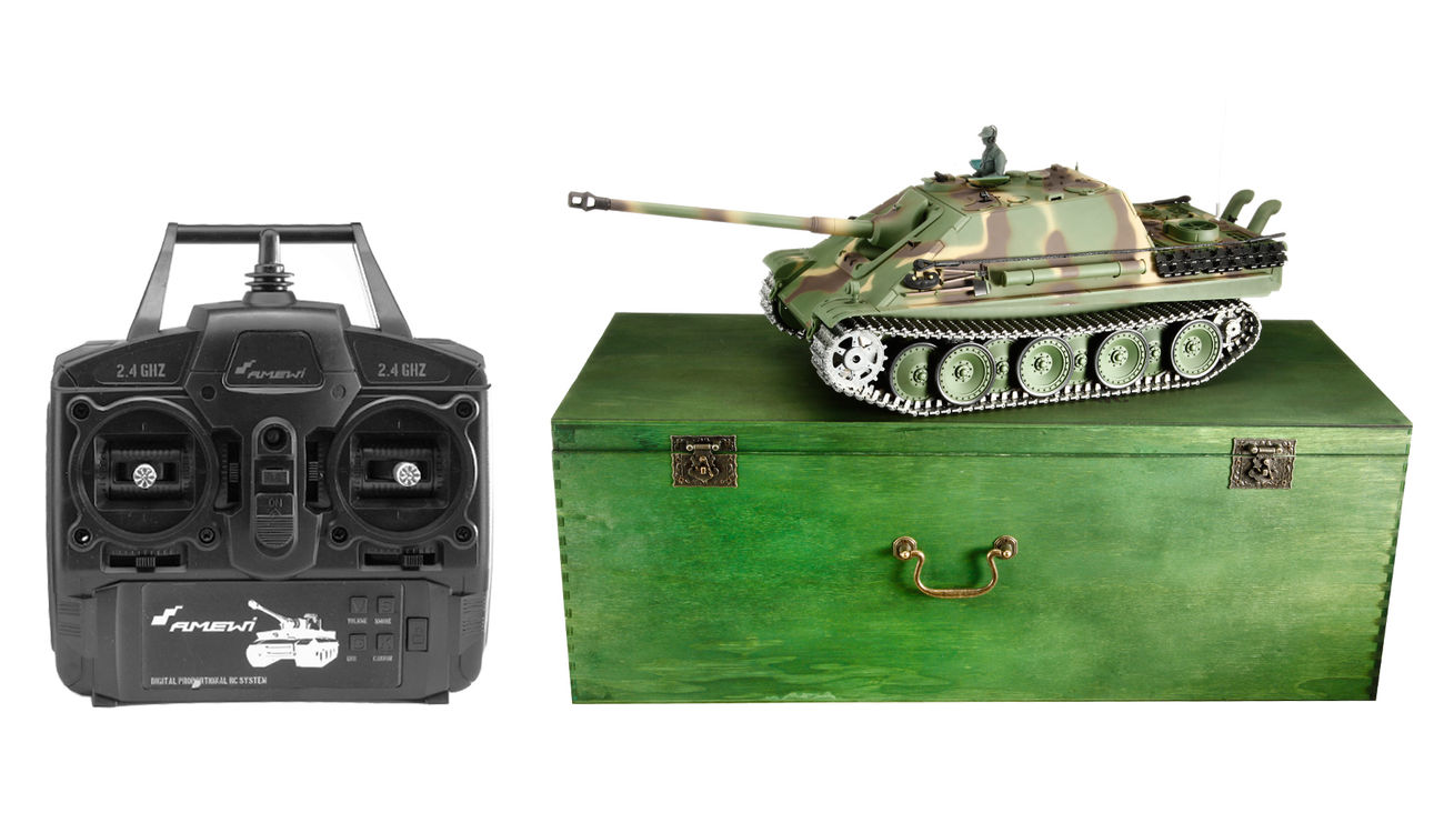 Amewi Rc Panzer Jagdpanther G Metallketten 1 16 Schussfahig Rtr
