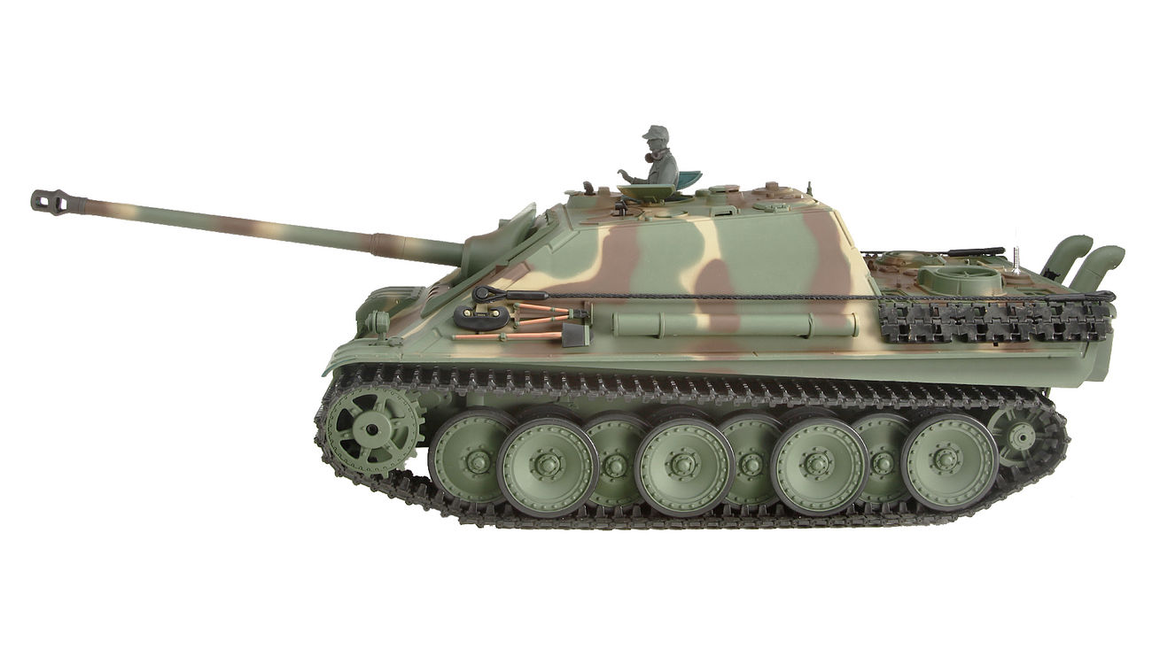 Amewi RC Panzer Jagdpanther Control Edition 1:16 schussfähig RTR tarn ...