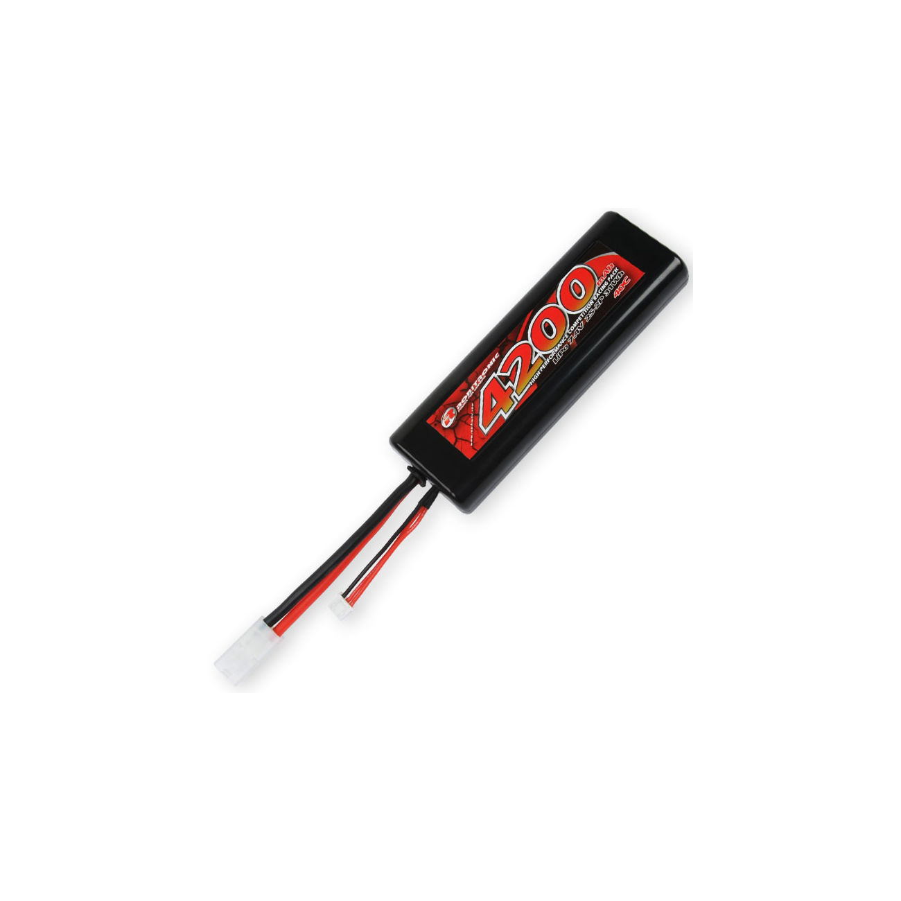 Robitronic LiPo Akku 7.4V 4200mAh 40C Tam-Type Buchse Racing Pack R05231