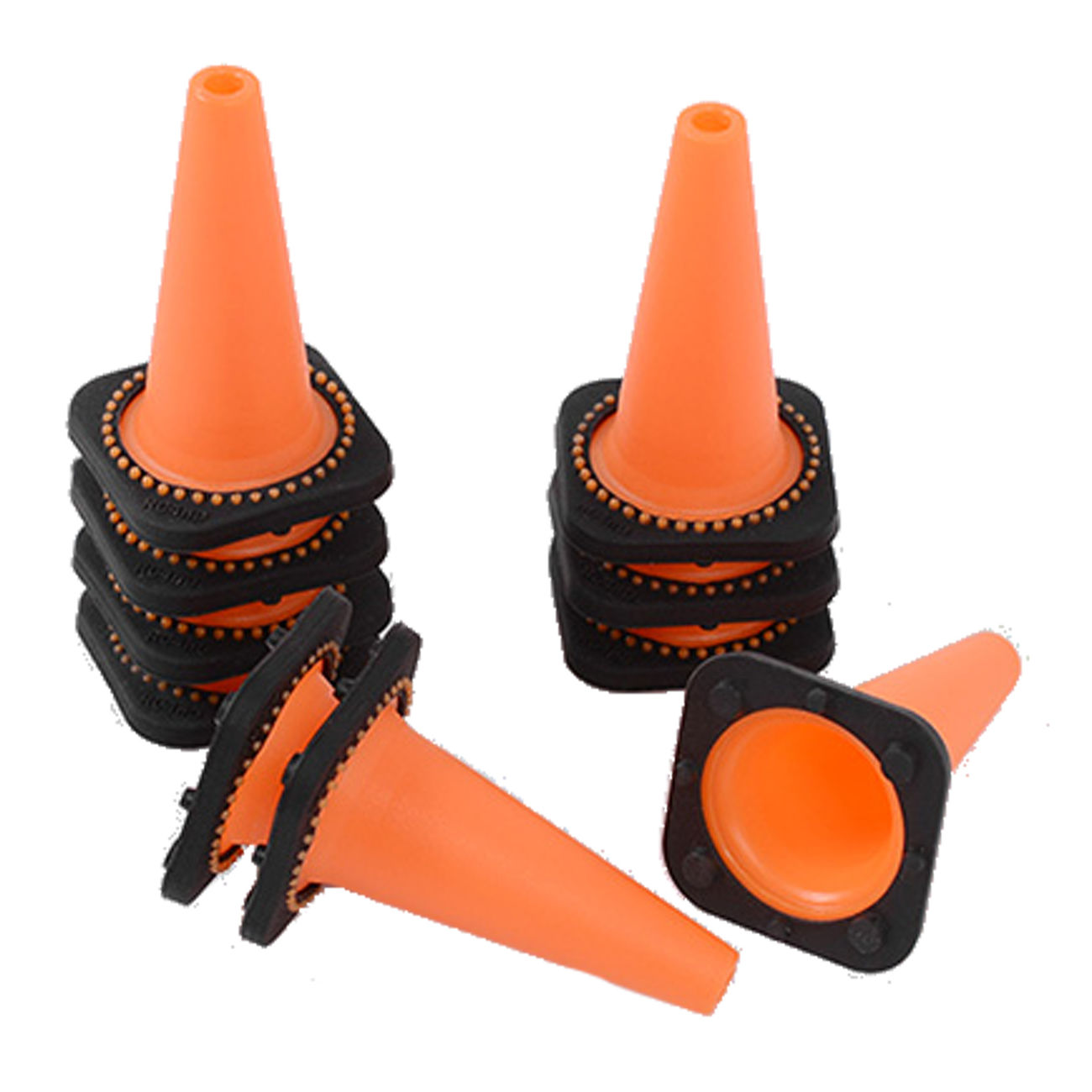 RC4WD 1:10 Verkehrs-Leitkegeln Pylon Set (10 Stück) orange / schwarz Z-S1658 Bild 2