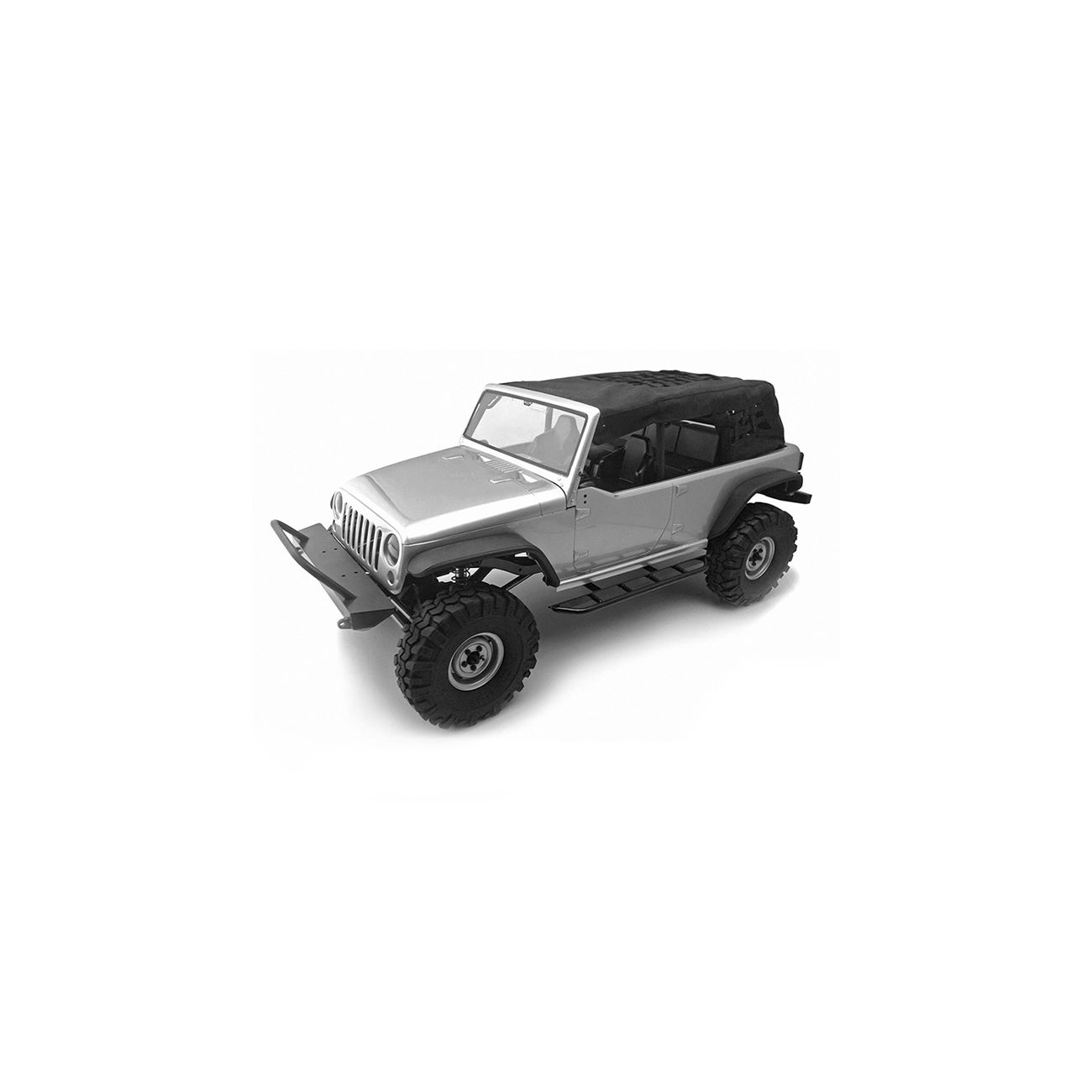 RC4WD 1:10 Stoffdach f. Axial Wrangler Rubicon 2012 Karosserie schwarz VVV-C0139 Bild 4