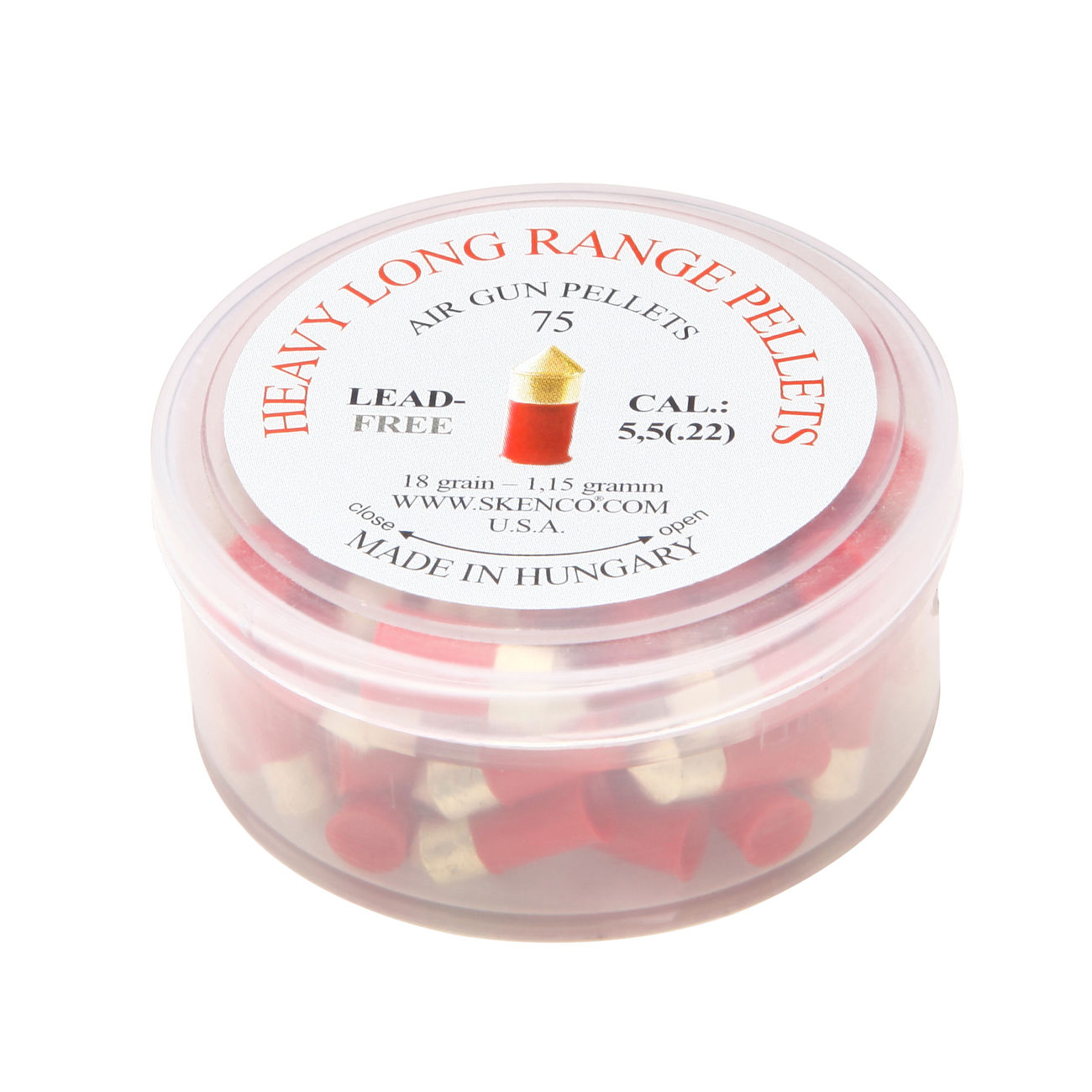 Skenco Spitzkopf-Diabolos Heavy Long Range Pellets 5,5mm 75 Stck Bild 1