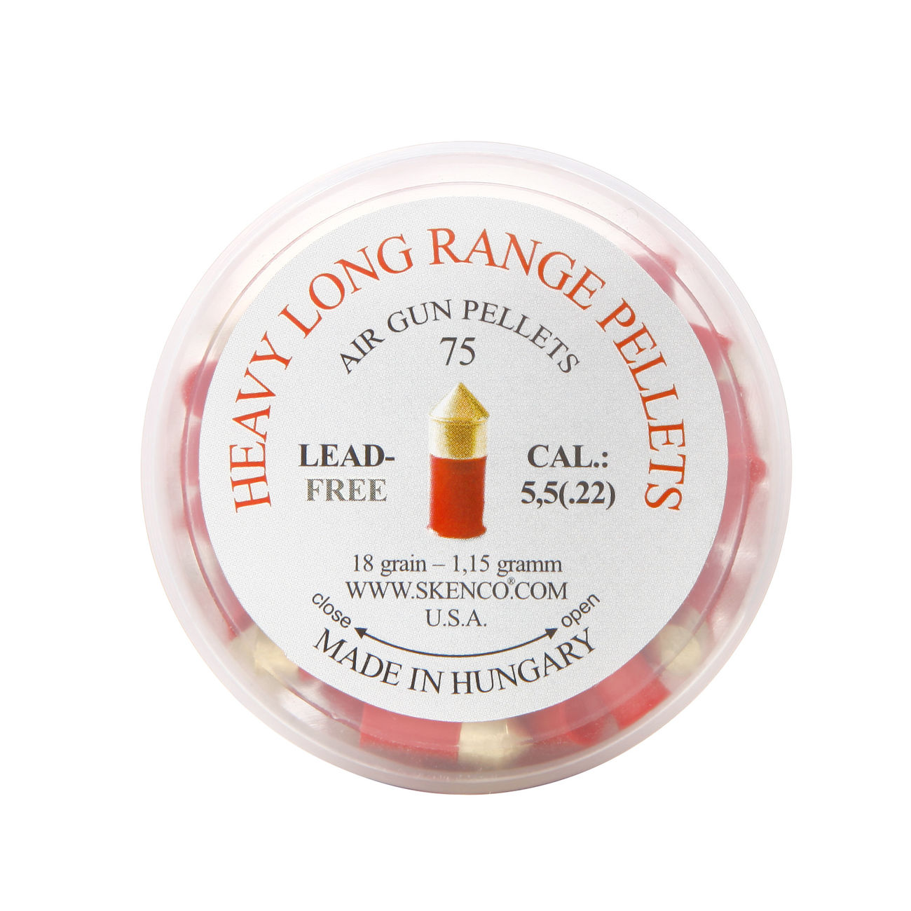 Skenco Spitzkopf-Diabolos Heavy Long Range Pellets 5,5mm 75 Stck Bild 3