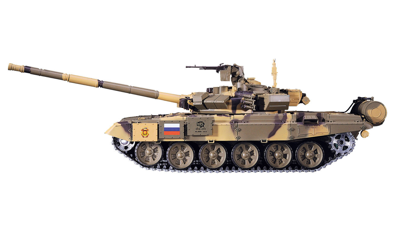 Heng Long RC Russischer Kampfpanzer T-90 1:16 schussfähig, Metallketten, Rauch & Sound RTR Bild 1