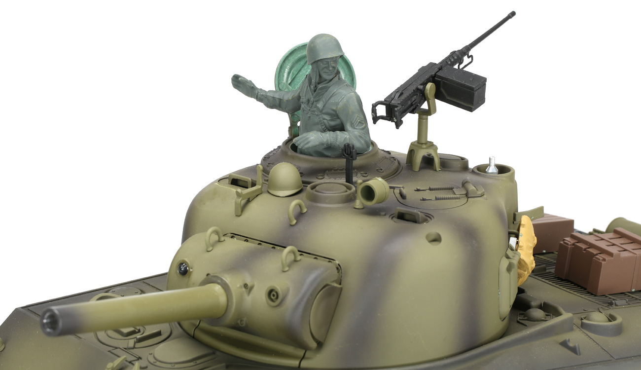 RC U.S. M4A3 Sherman Panzer 1:16 schussfhig, Rauch & Sound, RTR Bild 1