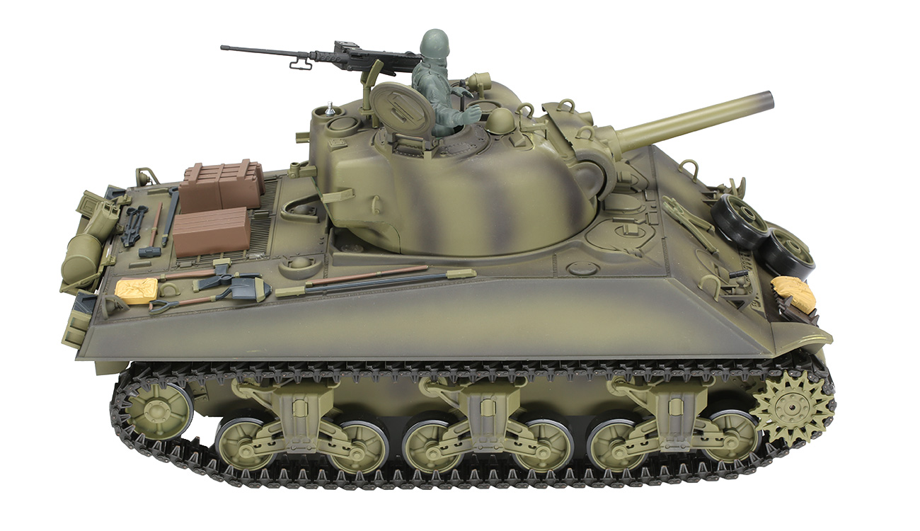 RC U.S. M4A3 Sherman Panzer 1:16 schussfhig, Rauch & Sound, RTR Bild 1