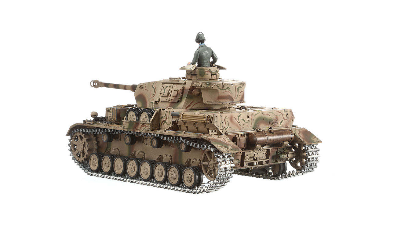 Torro RC Panzer IV Ausf. G 1:16 schussfähig, Rauch & Sound, Metallketten, RTR, sommertarn Bild 1