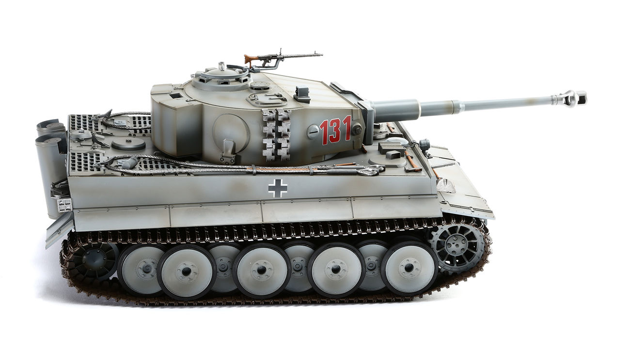 Tiger I RC Panzer 1:16 mit Infrarot Gefechtssimulation panzergrau Bild 1