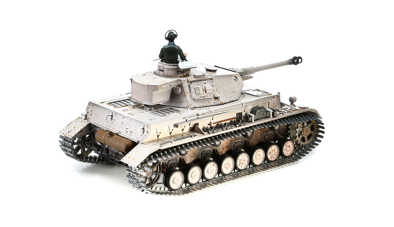 Torro RC Panzer IV Ausf. G 1:16 schussfähig, Rauch & Sound, Metallketten, RTR, wintertarn Bild 1