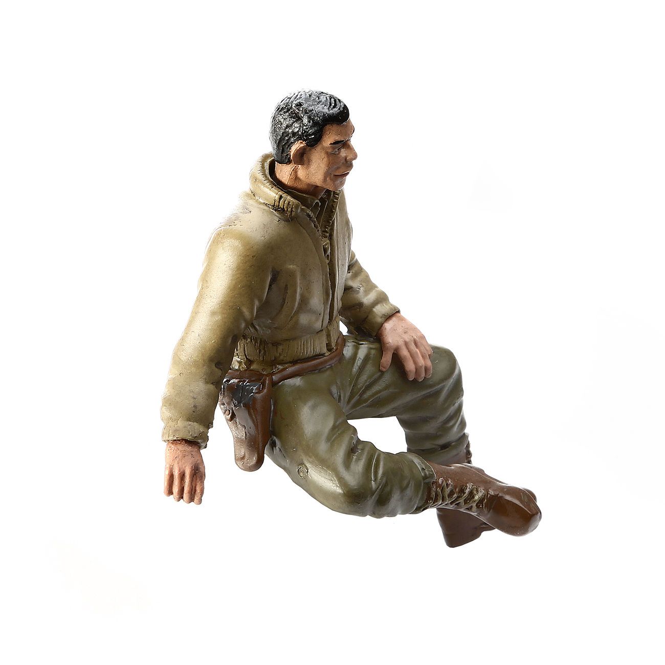 Modellbau Figur 2nd Lieutenant G. Clark sitzend 1:16 Bild 2