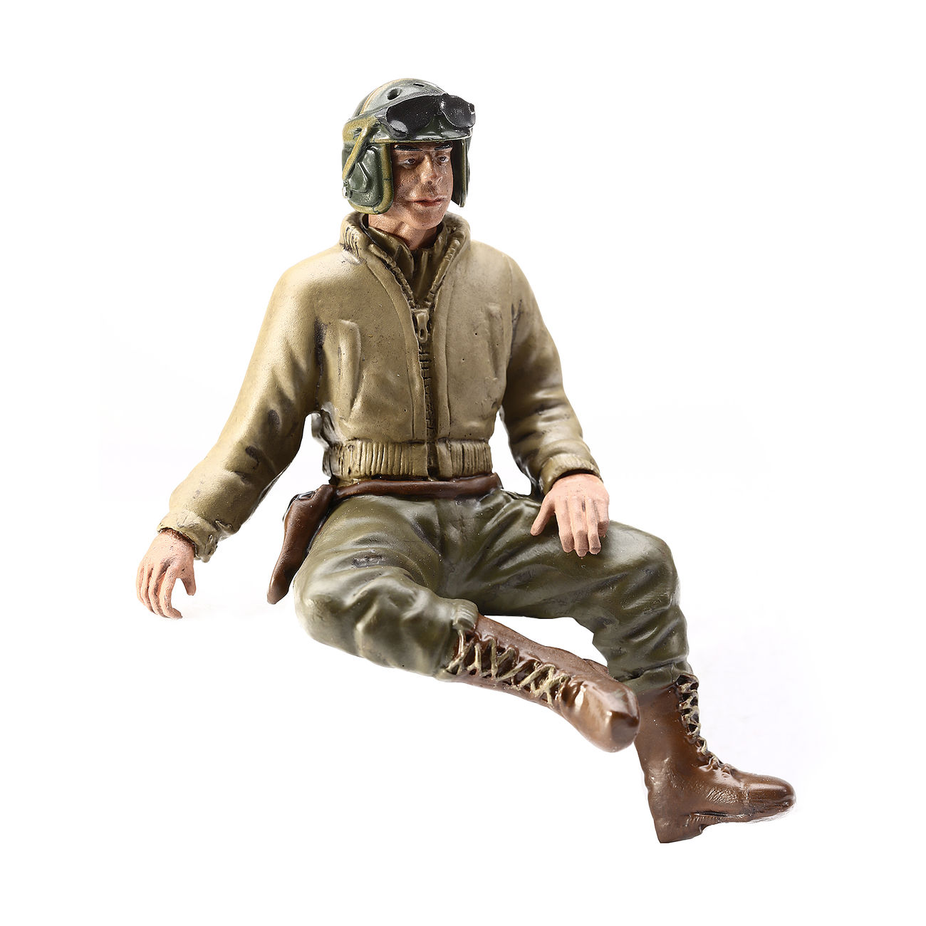 Modellbau Figur 2nd Lieutenant G. Clark sitzend 1:16 Bild 8