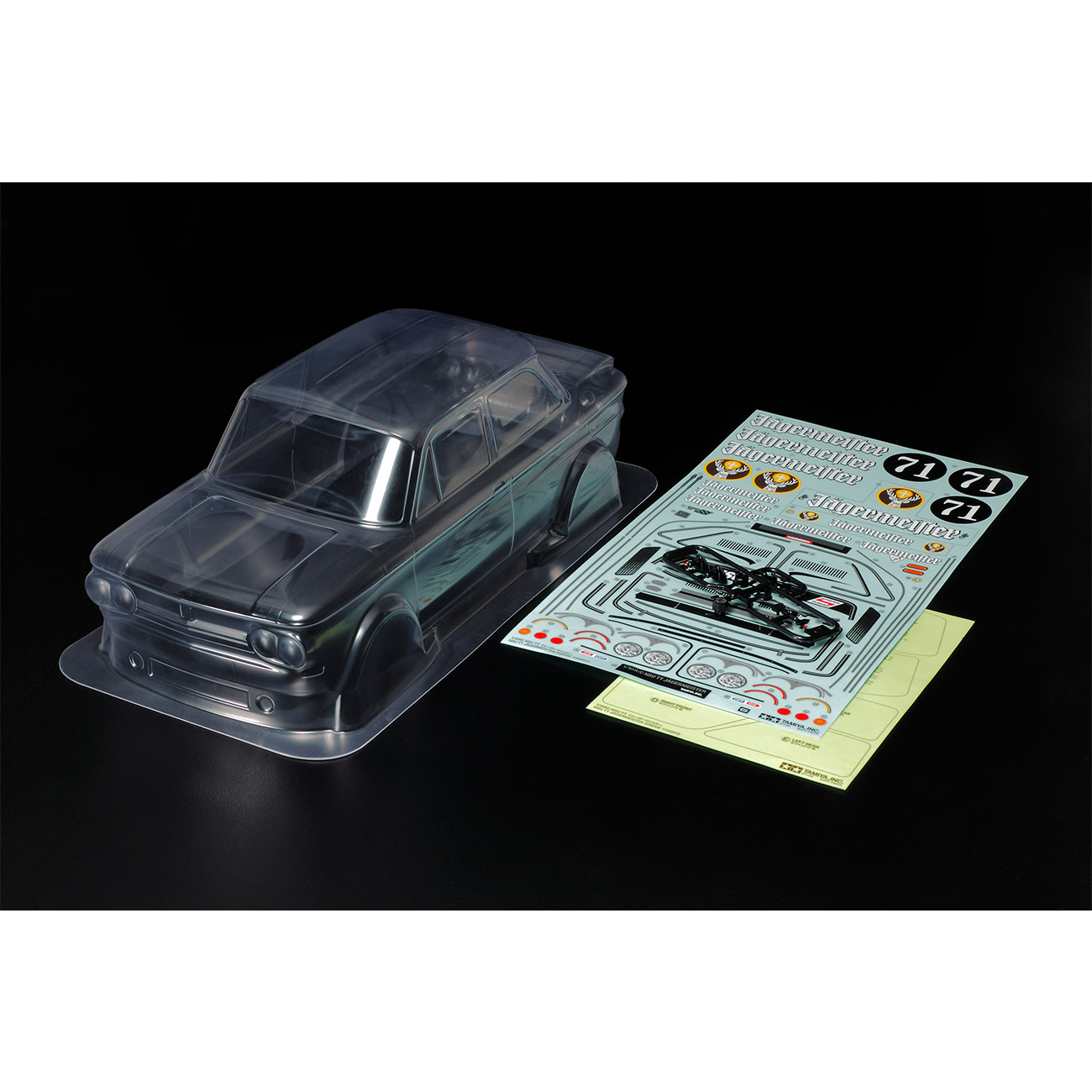 Tamiya 1 10 Polycarbonate Karosserie Nsu Tt Jagermeister Set 51594
