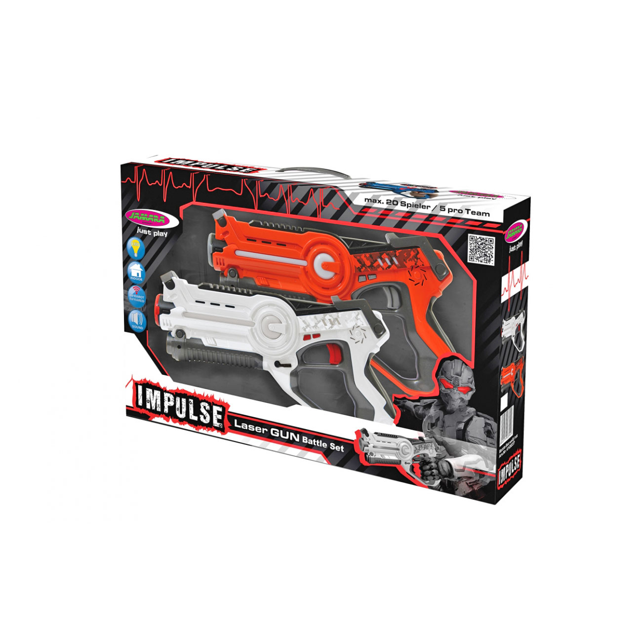 Jamara Impulse Laser Battle Set orange-wei 410037 Bild 4