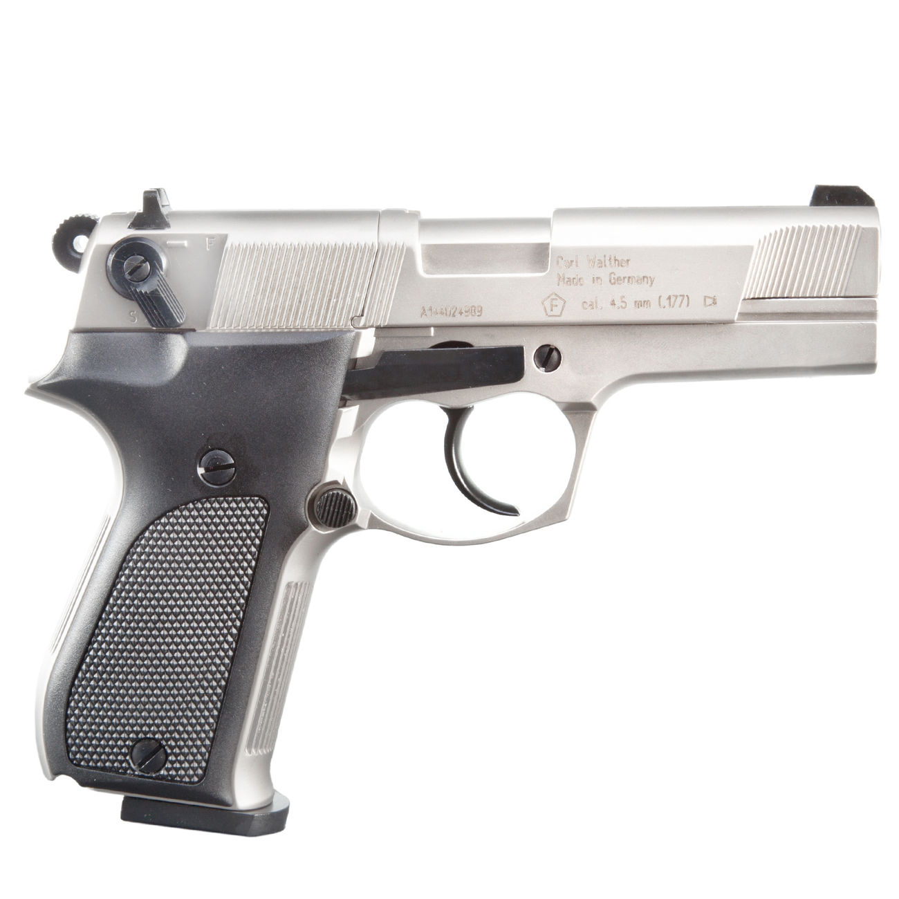 Walther CP88 4 Zoll CO2 Luftpistole 4,5mm Diabolo nickel Bild 3