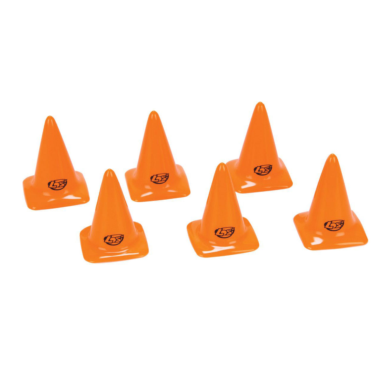  Losi 2,75 Zoll Kegel Orange 6 Stck LOSB1107
