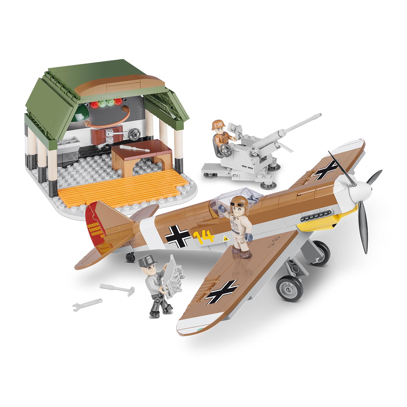 Cobi Historical Collection Bausatz Flugzeug BF 109 African Mission 500 Teile 5544