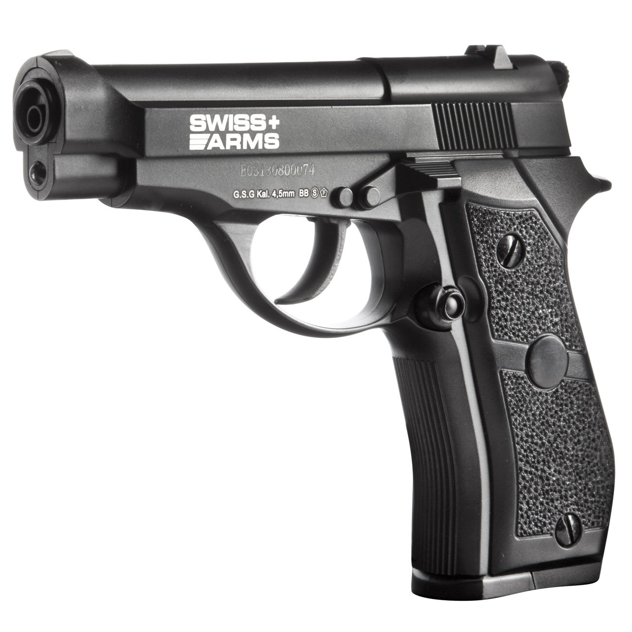 Swiss Arms P84 CO2 Luftpistole Kal. 4,5mm BB Non Blowback Vollmetall schwarz Bild 1