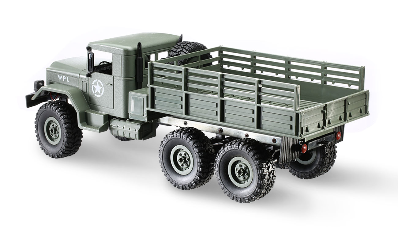 RTR NEU RC U.S Militär Truck 6WD 1:16 grün 2,4 GHz 