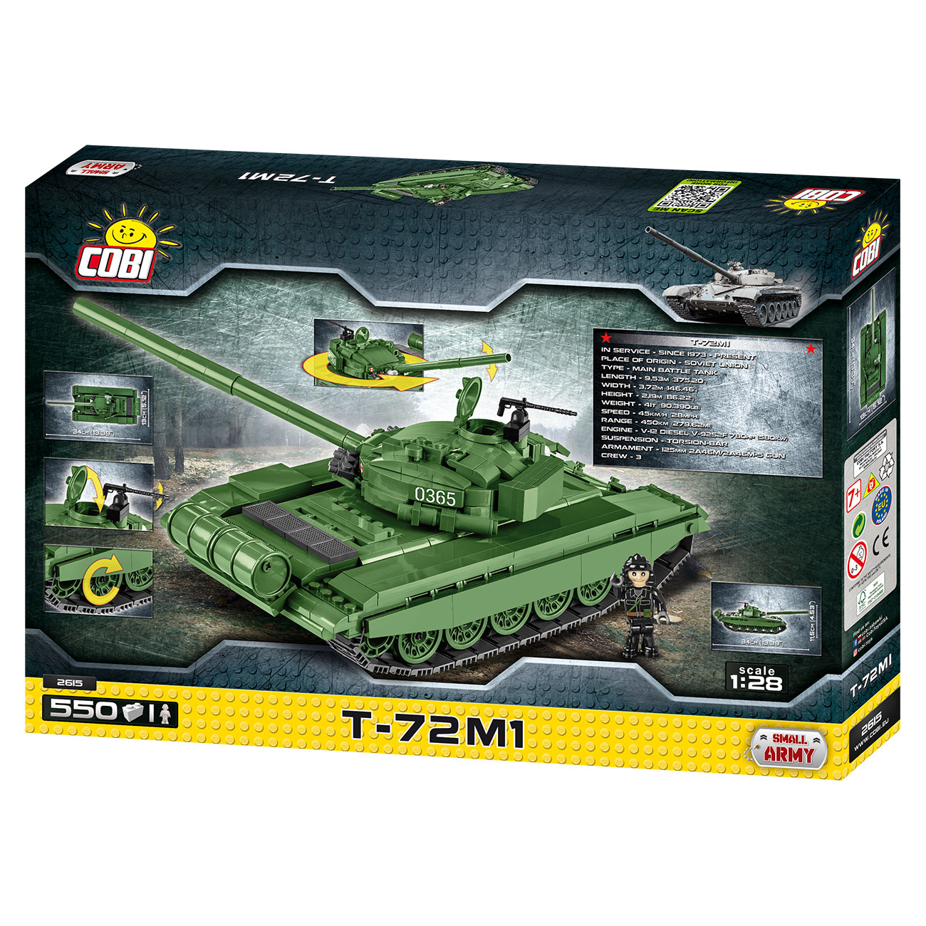 Cobi Small Army Bausatz Panzer T 72m1 550 Teile 2615 Kotte Zeller Cobi Small Army Bausatz Panzer T 72m1 550 Teile 2615 Kotte Zeller