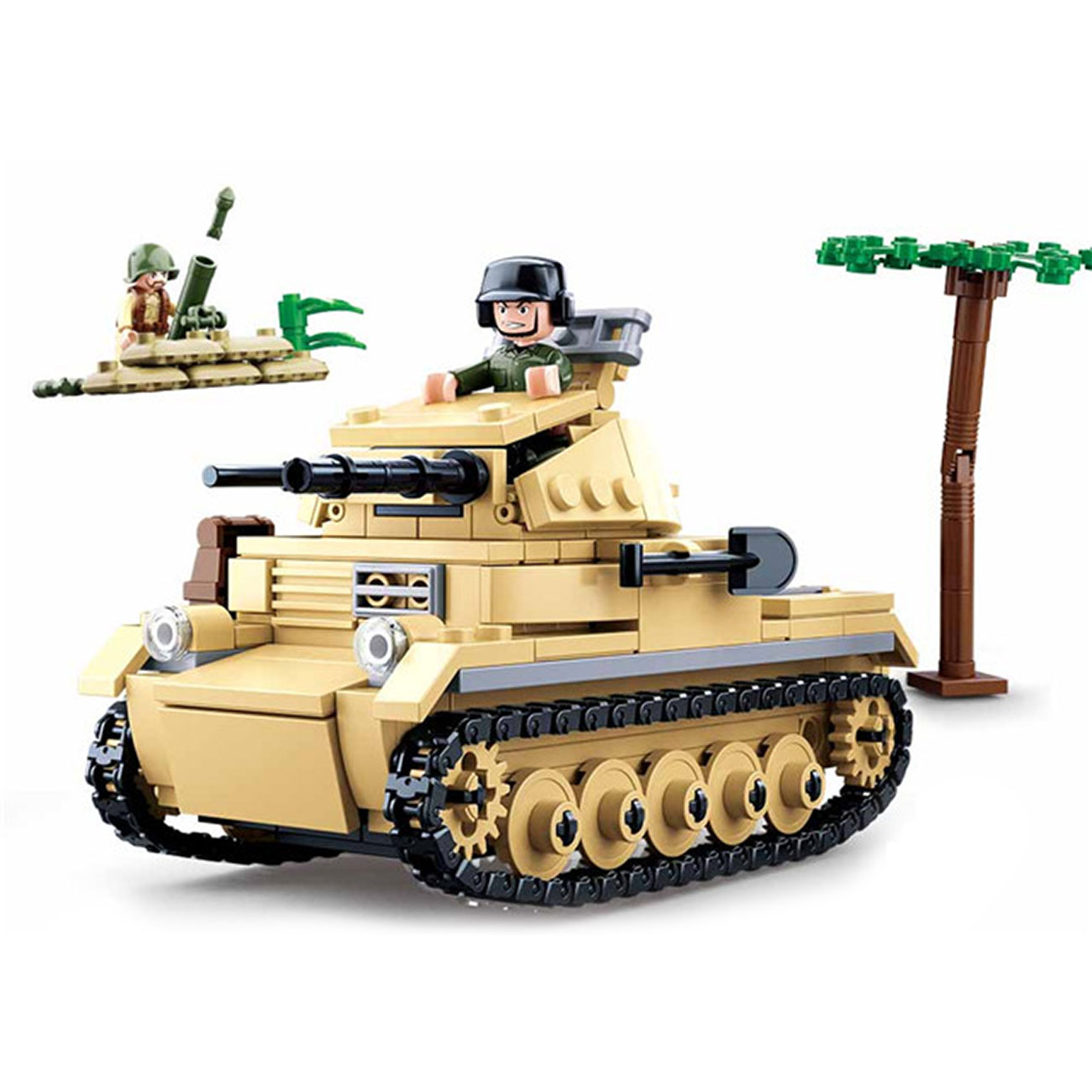 Sluban WWII Small German Tank 356 Teile M38-B0691