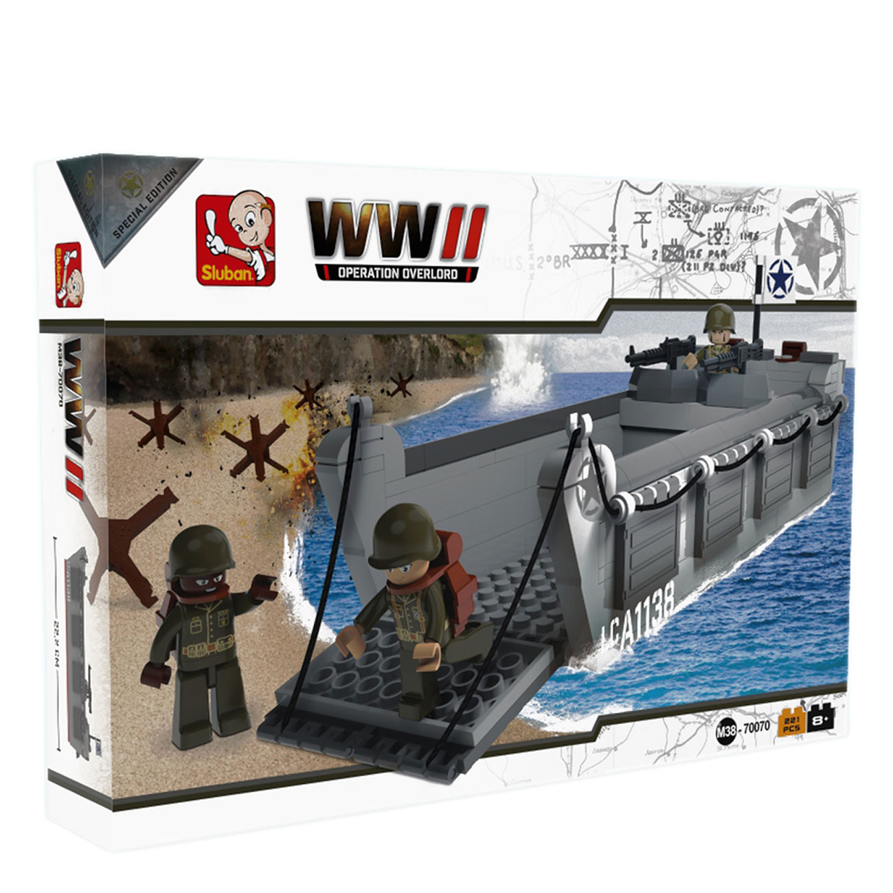 Sluban WWII Landing Craft Assault 221 Teile M38-70070 Bild 1