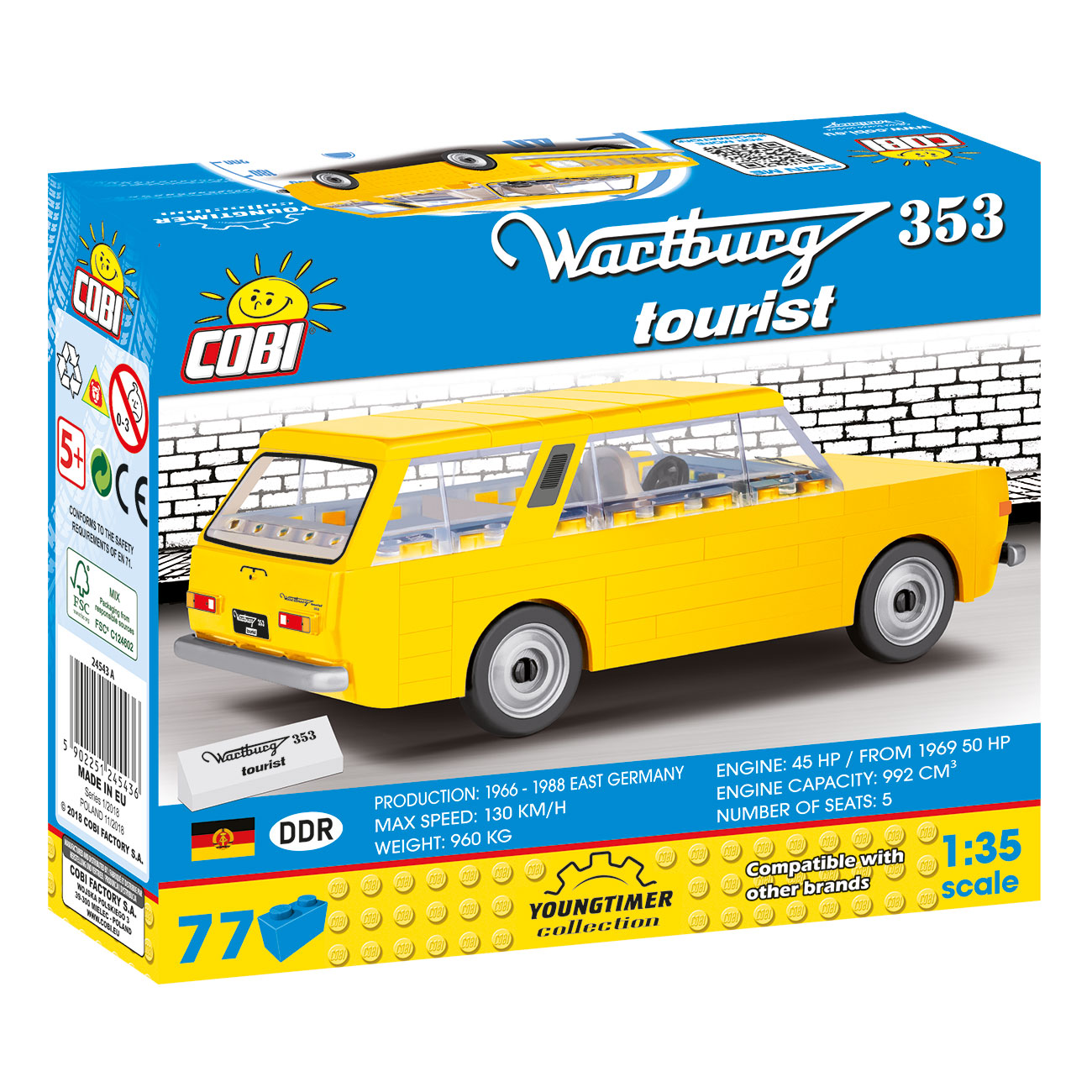 Cobi Youngtimer Collection Wartburg 353 tourist 77 Teile 24543A Bild 1