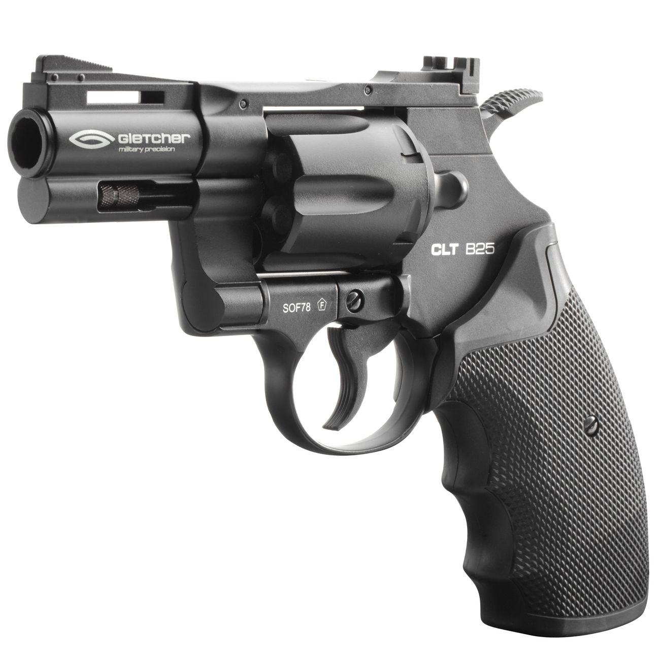 Gletcher CO2 Revolver CLT B25 Kal. 4,5mm Stahl BB Vollmetall schwarz Bild 1
