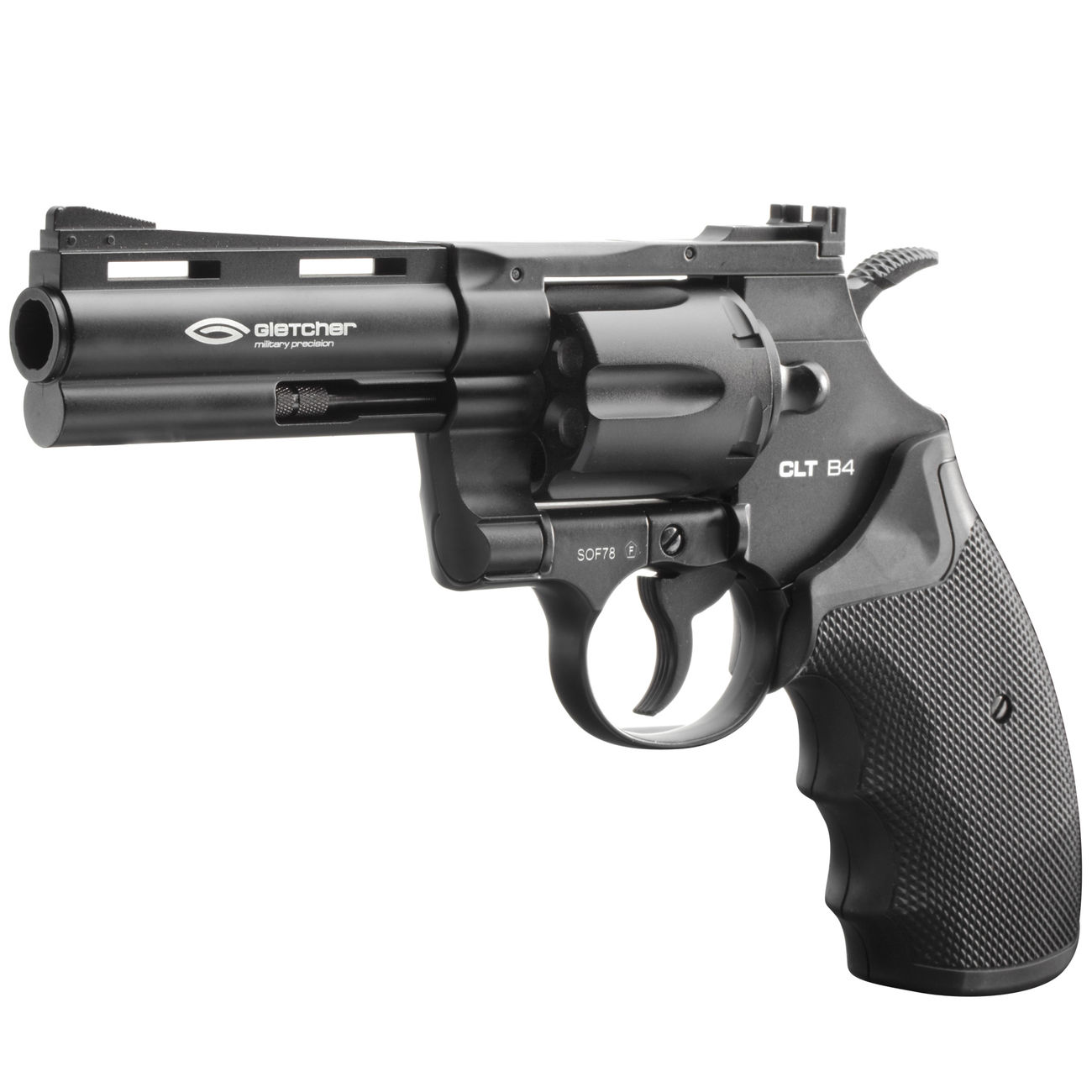 Gletcher CO2 Revolver CLT B4 Kal. 4,5mm Stahl BB Vollmetall schwarz Bild 1