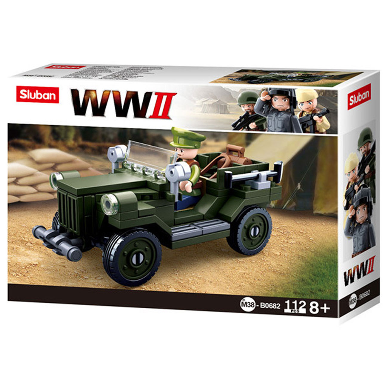 Sluban WWII Allied Light Truck 112 Teile M38-B0682 Bild 1