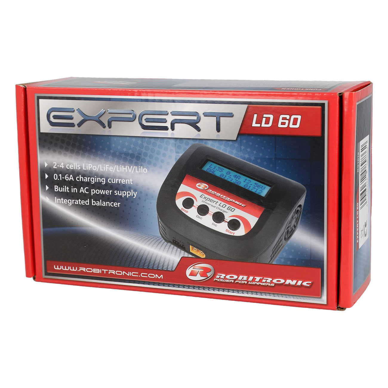 Robitronic Expert LD 60 Ladegert LiPo 2-4s 6A 60W R01012 Bild 2