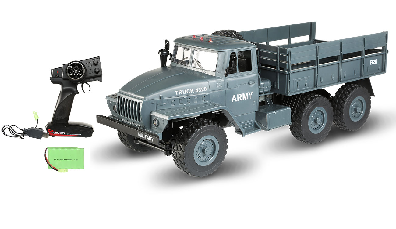 1 16 RC Ural 4320 Milit r LKW 6WD 1 16 RTR grau 22369 kaufen