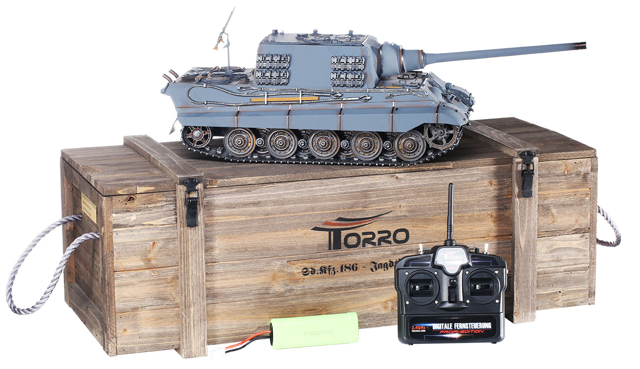 Torro Rc Panzer Jagdtiger Vi 1 16 Schussfahig Pro Edition Rauch