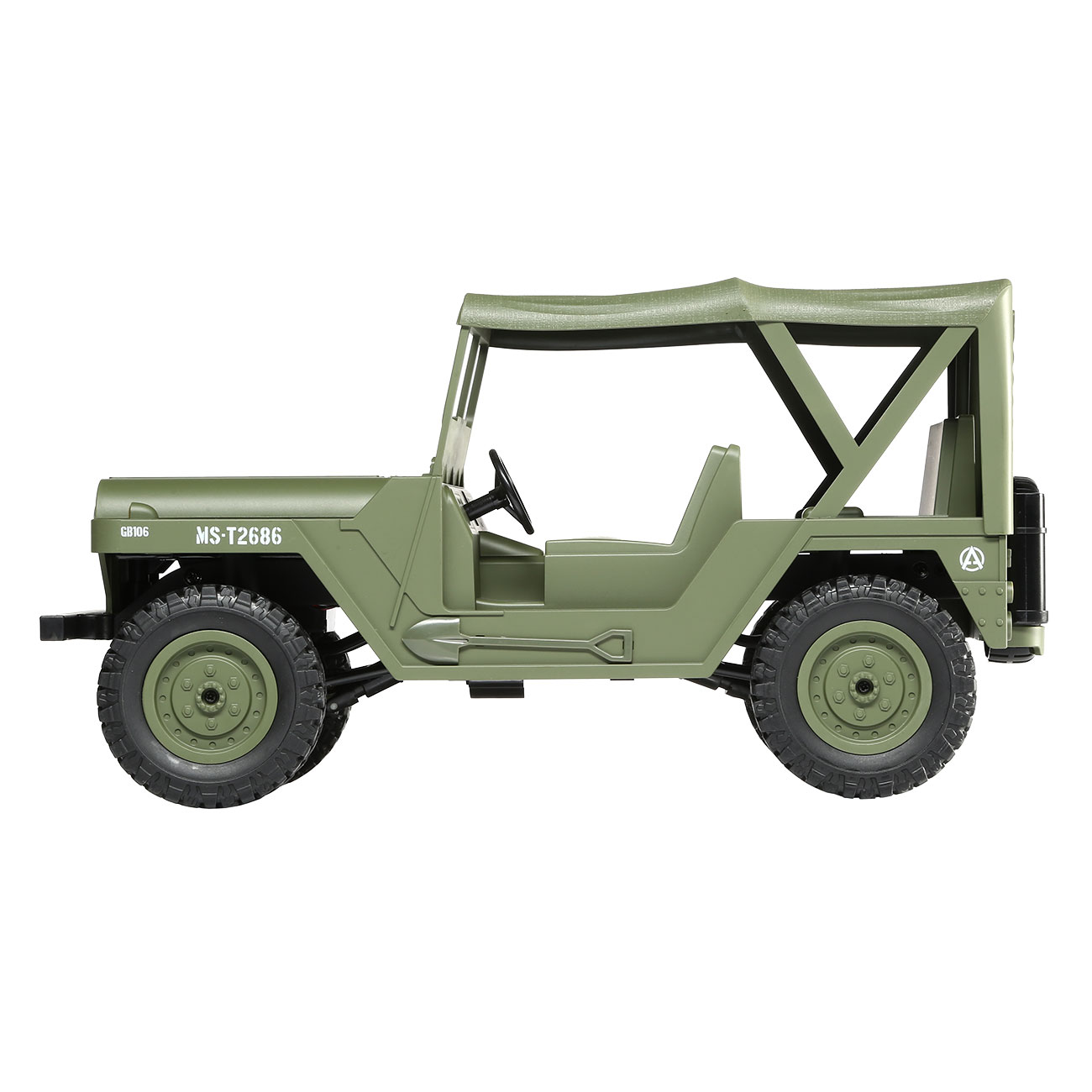 1:14 RC U.S. Militär Geländewagen 2,4GHz 4WD RTR military grün 22386 Bild 1