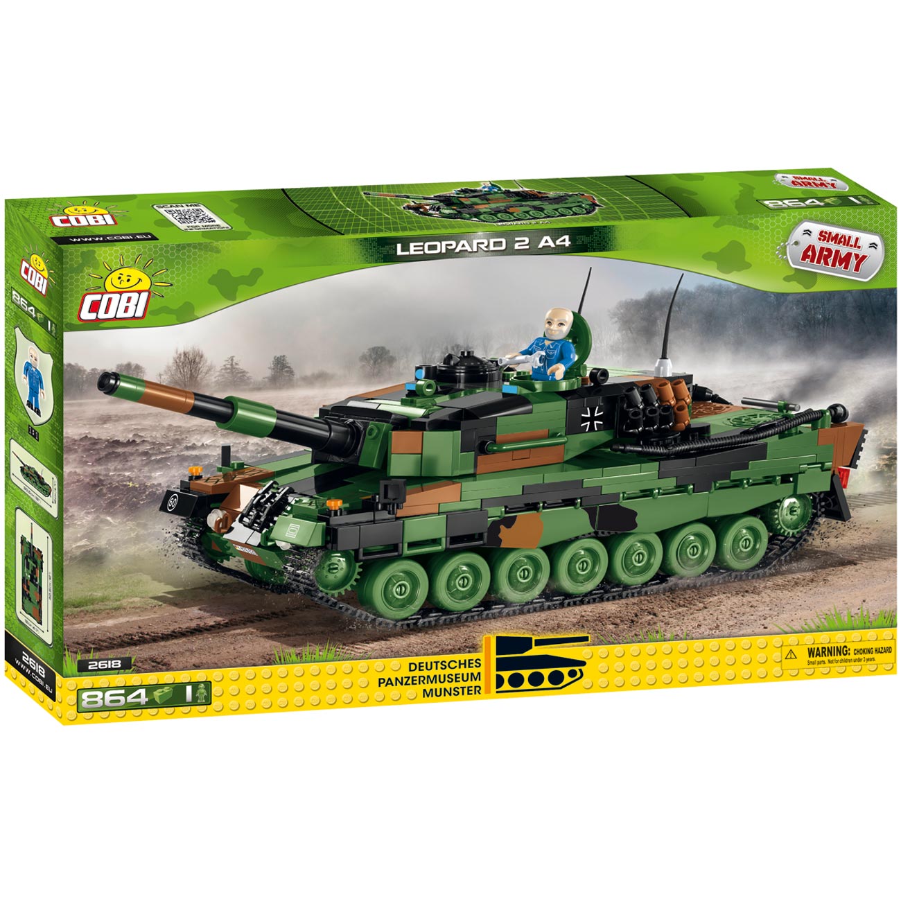 Cobi Small Army Bausatz Panzer Leopard 2A4 864 Teile 2618 Bild 1