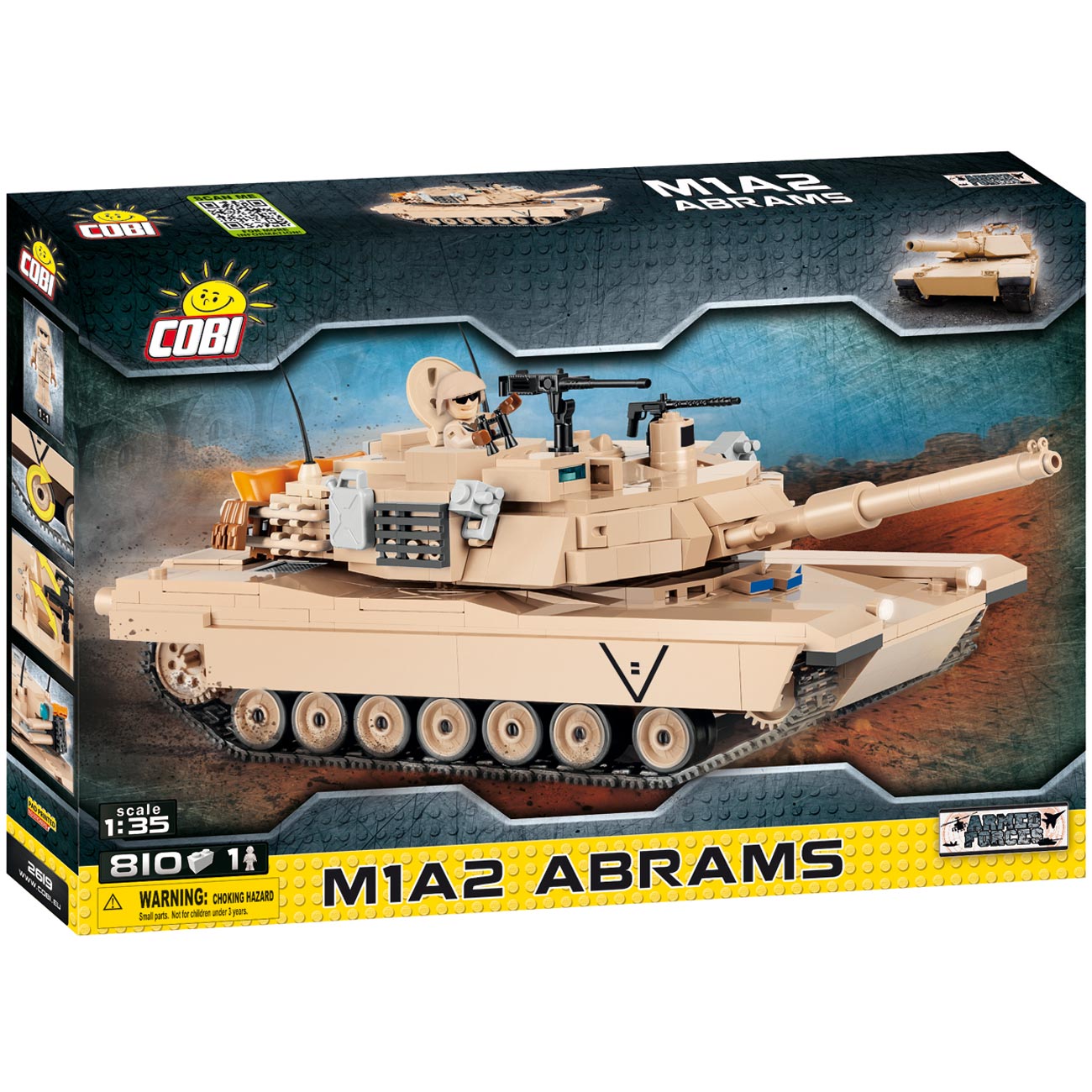 Cobi Small Army Bausatz Panzer M1A2 Abrams 810 Teile 2619 Bild 1