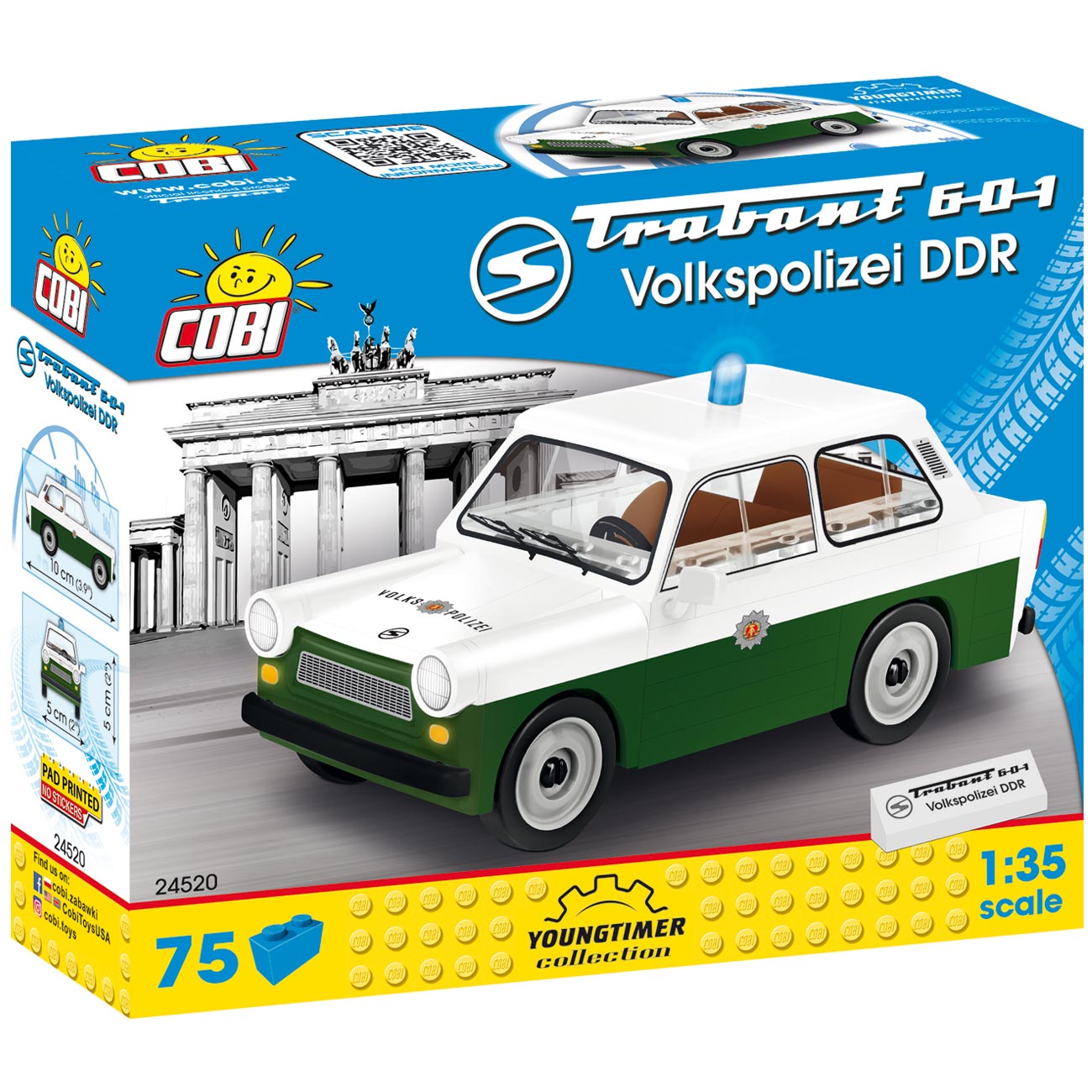 Cobi Youngtimer Collection Trabant 601 Volkspolizei DDR 75 Teile 24520 Bild 1