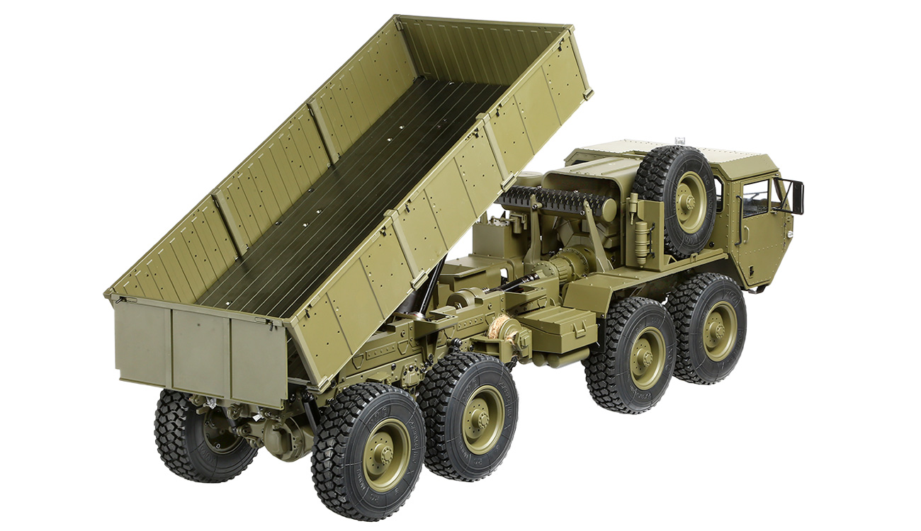 Amewi RC US Militrtruck 8x8 Kipper 1:12 RTR military grn inkl. 2,4 GHz Fernsteuerung Bild 1