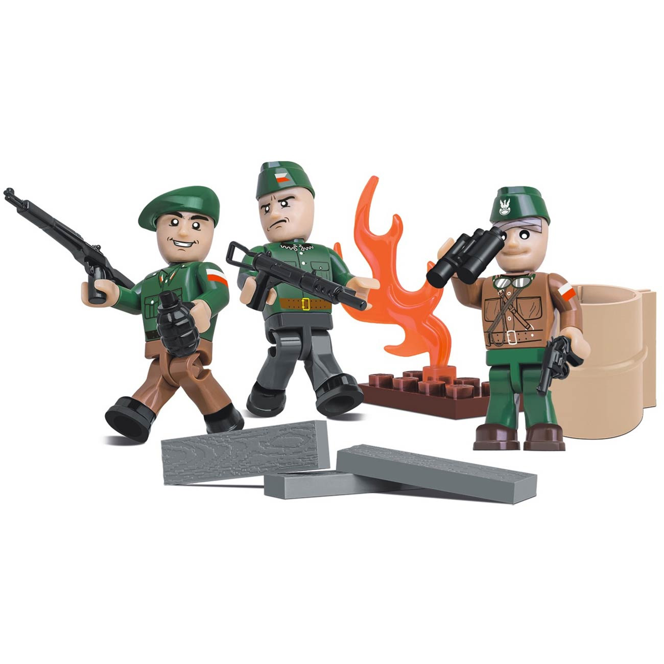 Cobi Historical Collection Warsaw Uprising Soldiers 26 Teile 2035