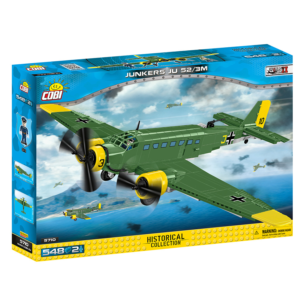 Cobi Historical Collection Bausatz Flugzeug Junkers JU 52/3M Kreta 1942 548 Teile 5710 Bild 3