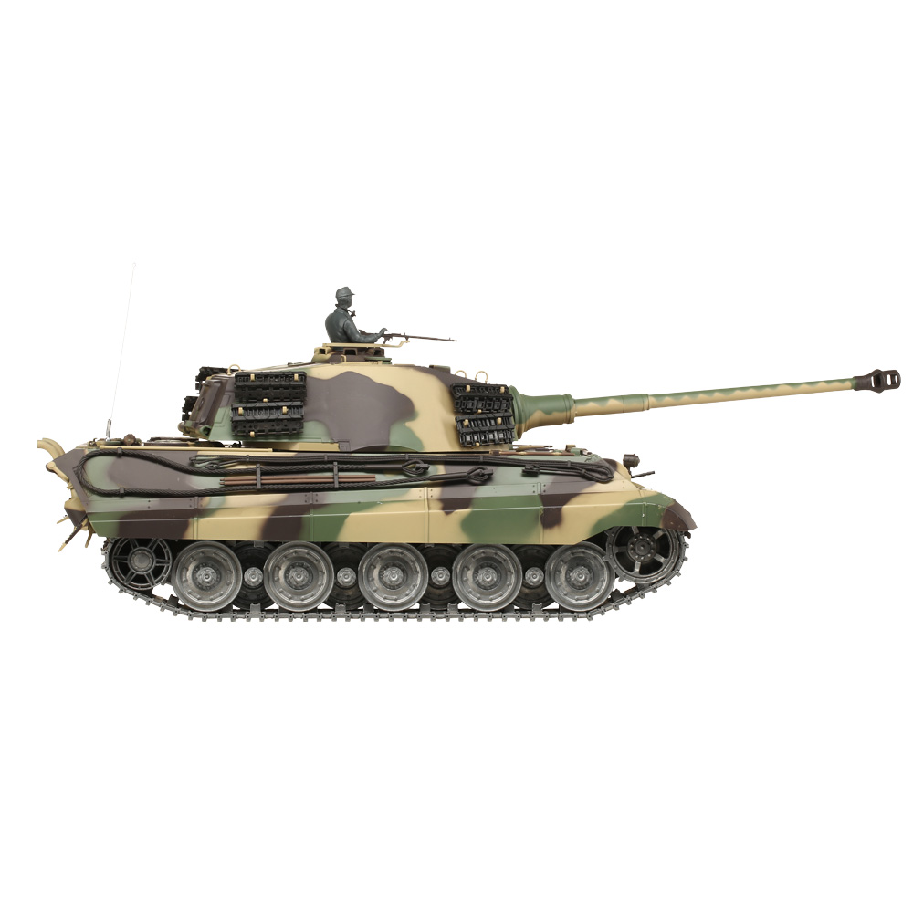 Amewi Rc Panzer Knigstiger Henschelturm, 1:16, RTR, schussfhig, Infrarot-Gefechtssystem, Rauch & Sound, Metallgetriebe, Me Bild 5