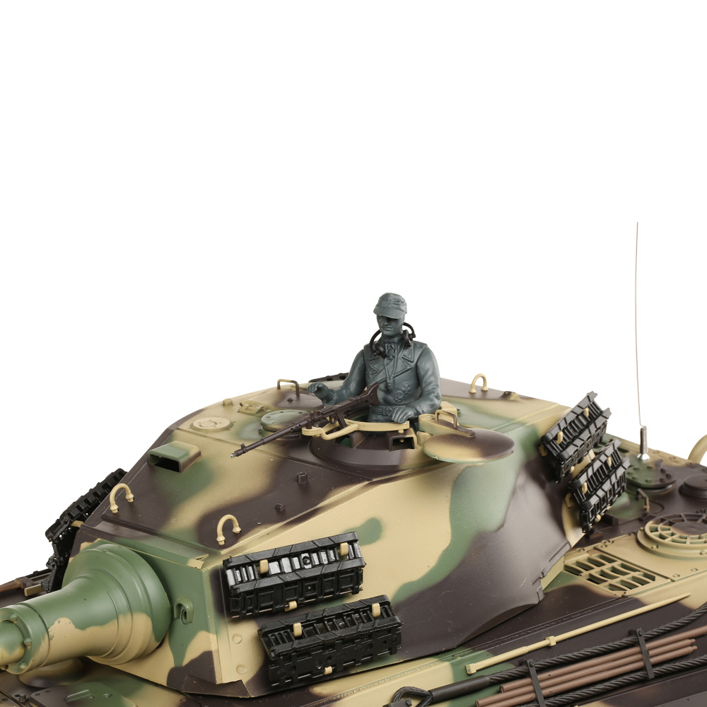 Amewi Rc Panzer Knigstiger Henschelturm, 1:16, RTR, schussfhig, Infrarot-Gefechtssystem, Rauch & Sound, Metallgetriebe, Me Bild 6