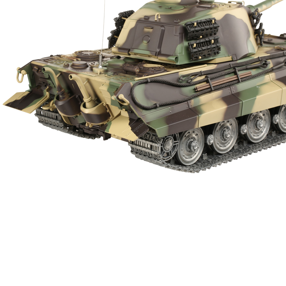 Amewi Rc Panzer Knigstiger Henschelturm, 1:16, RTR, schussfhig, Infrarot-Gefechtssystem, Rauch & Sound, Metallgetriebe, Me Bild 7