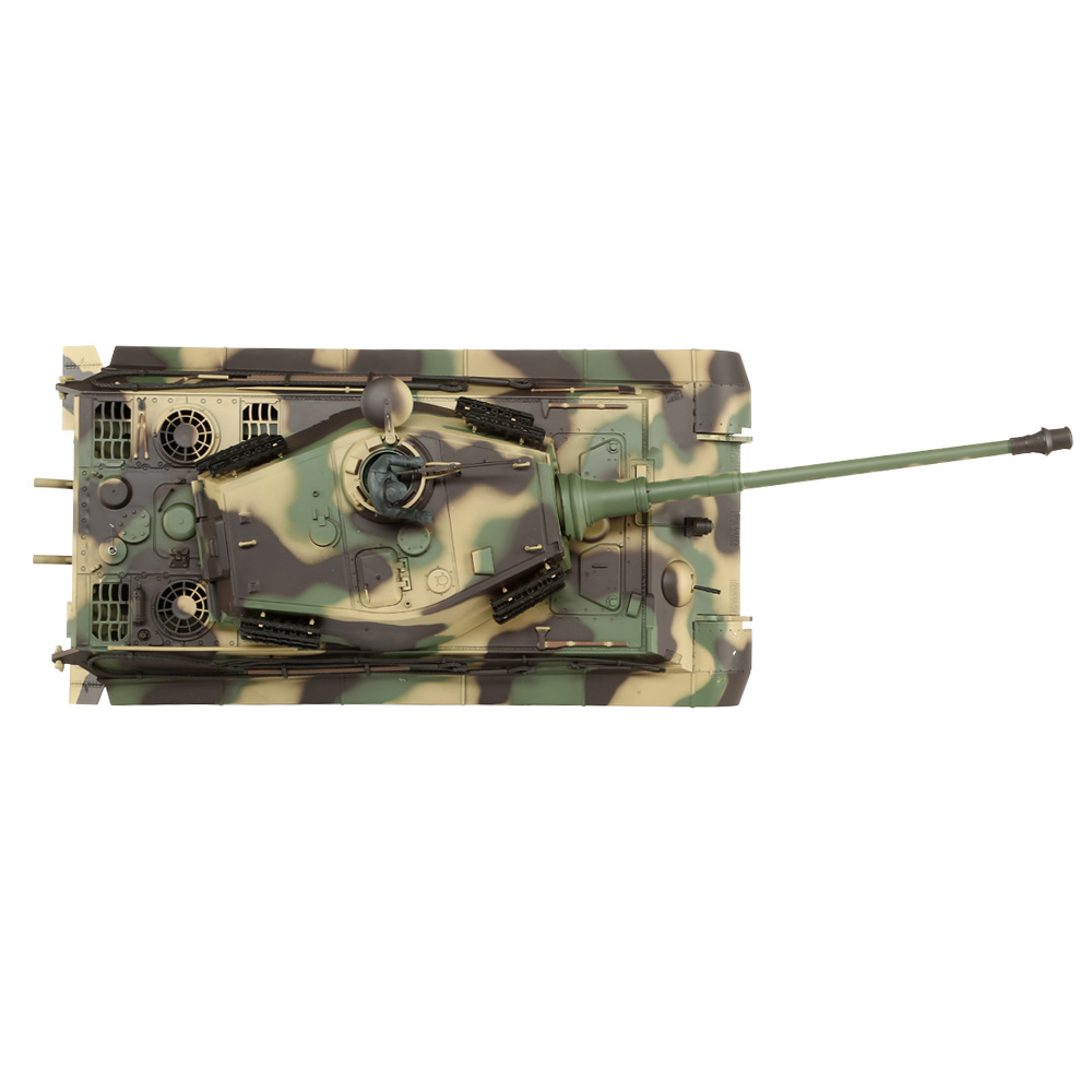 Amewi Rc Panzer Königstiger mit Henschelturm tarn, 1:16, RTR, schussfähig, Infrarot-Gefechtssystem, Rauch & Sound, Metallget Bild 1