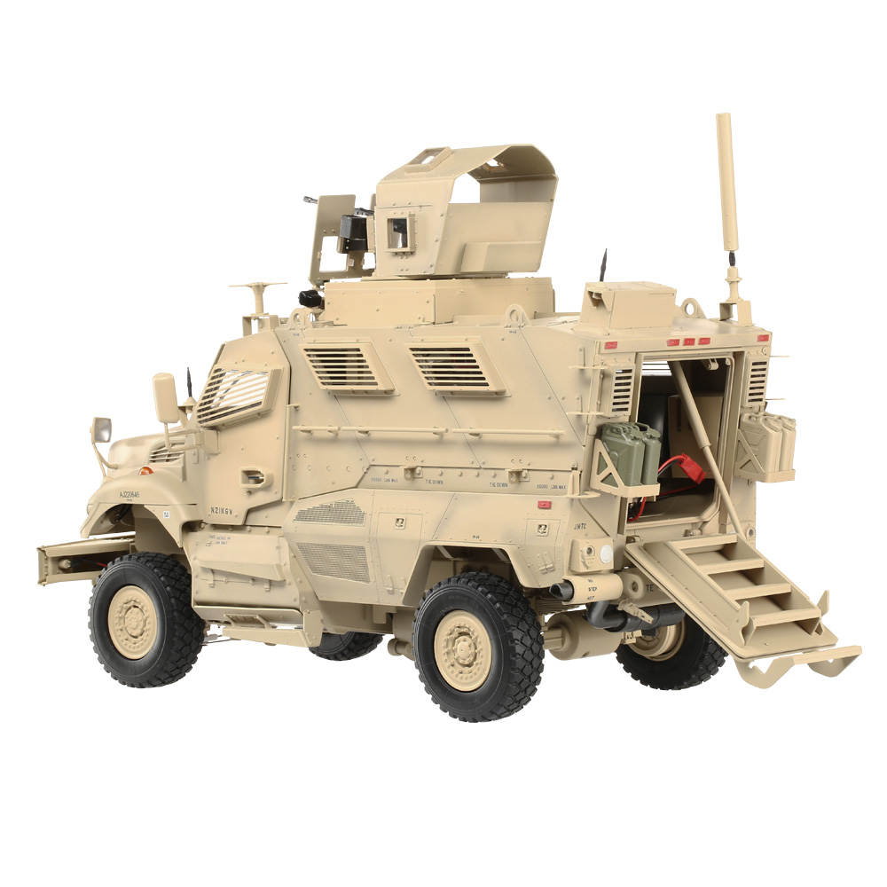 Torro RC US Militärfahrzeug Maxx Pro MRAP 1:16 Licht und Sound sandfarben Bild 4