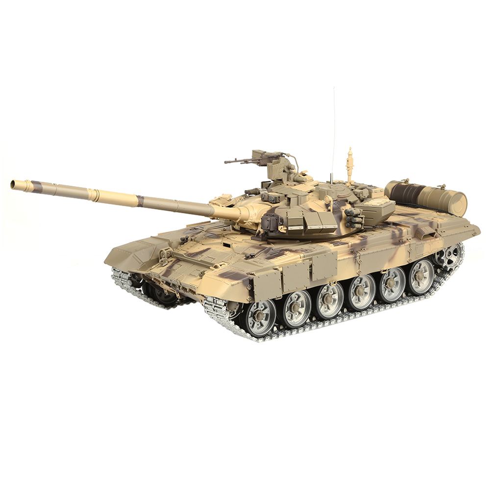 Amewi Rc Panzer Russischer T-90 tarn, 1:16, RTR, schussf., Infrarot-Gefechtssystem, Rauch & Sound, Metallgetriebe -ketten Bild 1