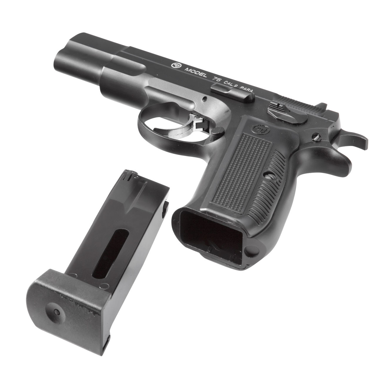 ASG CZ75 Ceska Zbrojovka CO2 Luftpistole 4,5mm BB Vollmetall schwarz Bild 4