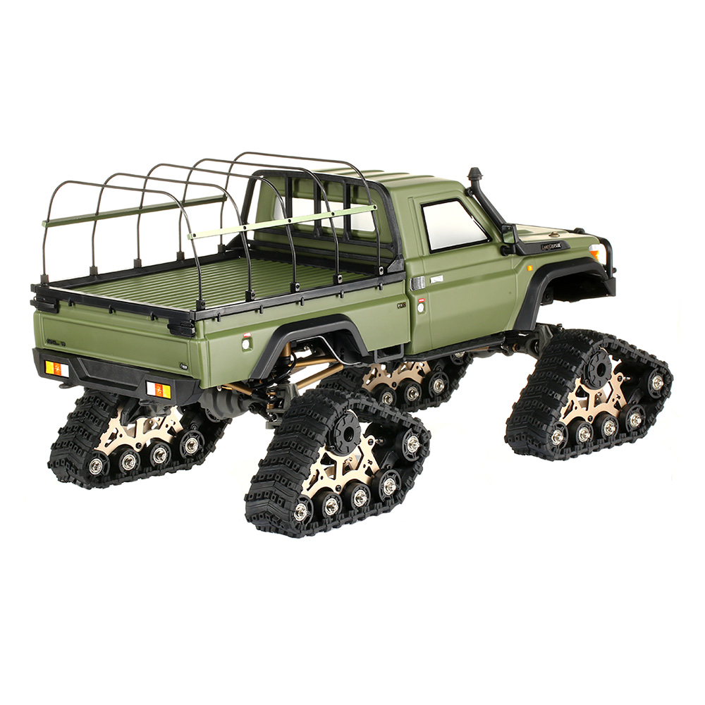 Amewi AMXROCK RCX10PTS 1:10 Crawler Profi inkl. Kettenfahrwerk Militr Grn Bild 4