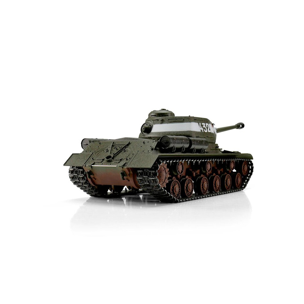 Torro RC Panzer IS-2 grün Profi-Edition 1:16 schussfähig, Rauch & Sound, Metallgetriebe und Metallketten, RTR Bild 1