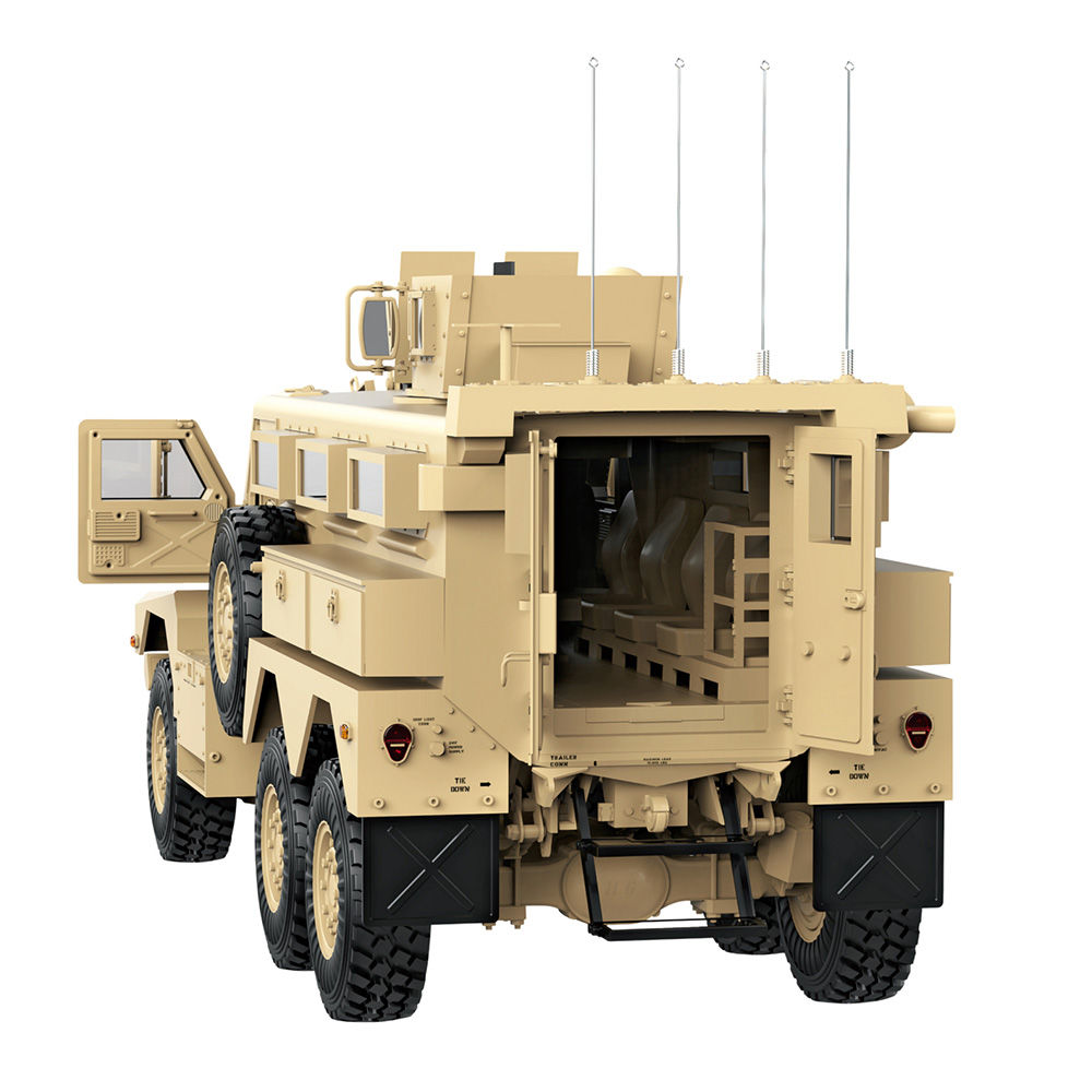 Amewi RC US-Militrfahrzeug MRAP 6X6 1:12 RTR, Rauch, Sound und Licht inkl. Seilwinde Bild 2